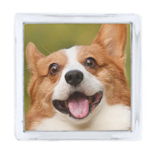 Add Dog Photo Personalized Customized Silver Finish Lapel Pin