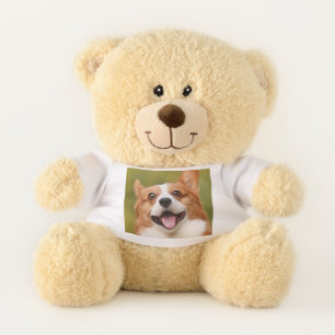 Add Dog Photo Personalized Customized Teddy Bear