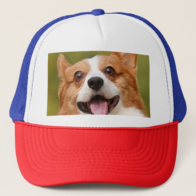 Add Dog Photo Personalized Customized Trucker Hat (Front)
