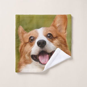 Add Dog Photo Personalized Customized Wash Cloth