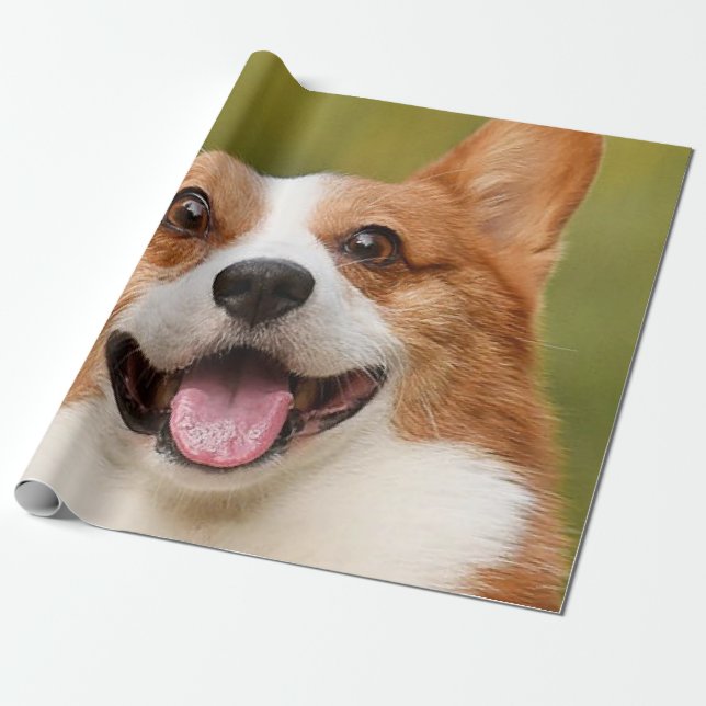 Add Dog Photo Personalized Customized Wrapping Paper (Unrolled)