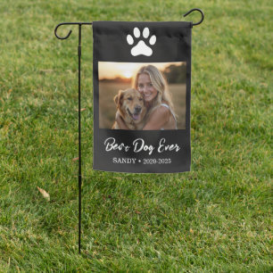 Add Dog Photo Personalized Memorials Keepsake Dog Garden Flag