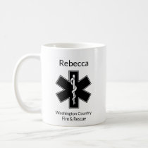 Add EMT Name to County Fire and Rescue Coffee Mug