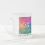 Add Family Father Mother Image Photo Business Logo Frosted Glass Coffee Mug<br><div class="desc">Add Family Father Mother Image Photo Business Logo Text Create Your Own Name Elegant Trendy Template Frosted Glass Coffee Mug.</div>