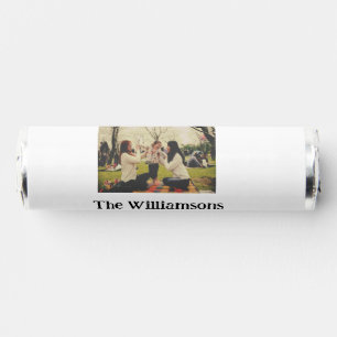 Add family name photo year rustic vintage template breath savers® mints