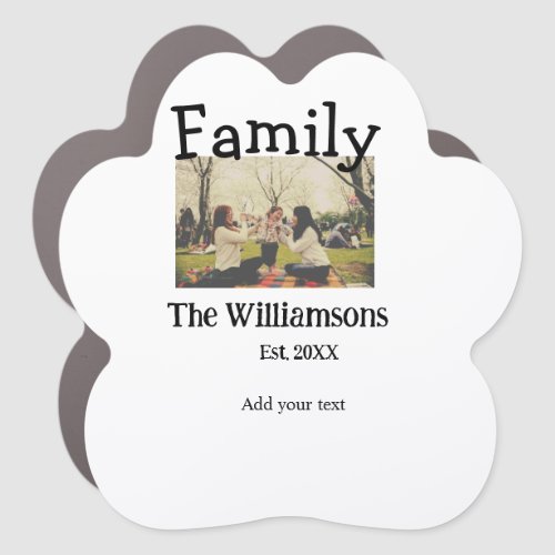 Add family name photo year rustic vintage template