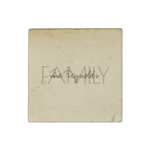 Add Family Name Vintage Ivory Paper