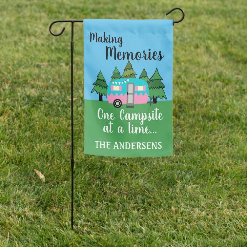 Add Family Personalized RV Vintage Camping Flags