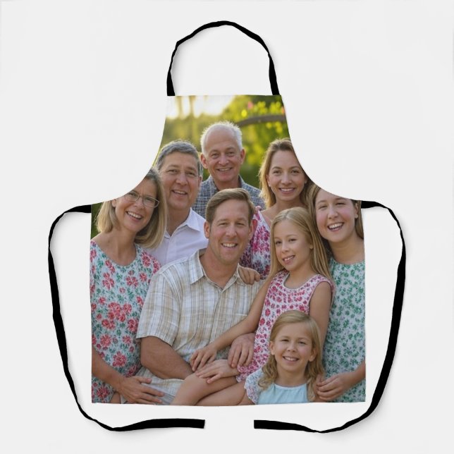 Add Family Reunion Photo Customize Apron (Front)