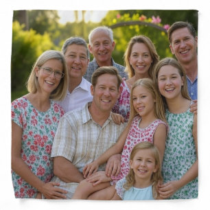 Add Family Reunion Photo Customize Bandana