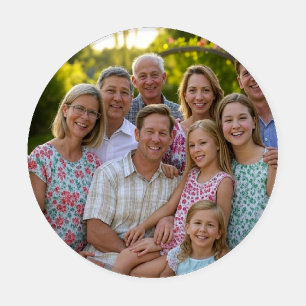 Add Family Reunion Photo Customize Coaster Set