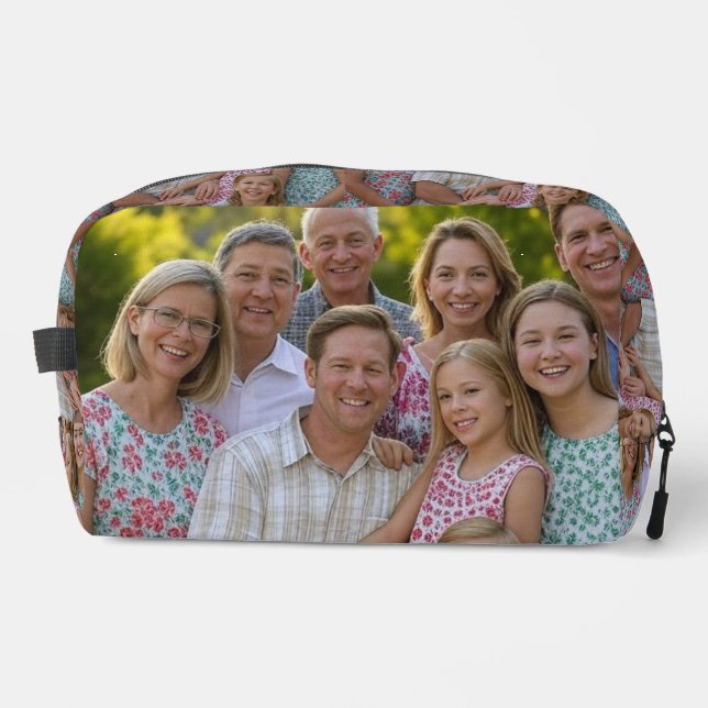 Add Family Reunion Photo Customize Dopp Kit (Front)