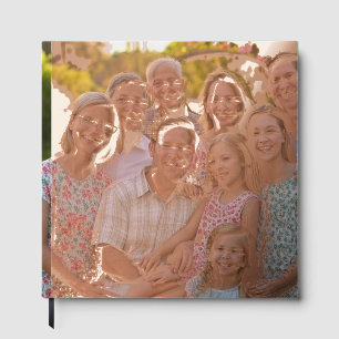 Add Family Reunion Photo Customize Foil Guest Book
