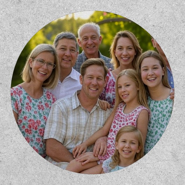 Add Family Reunion Photo Customize Patch (Front)