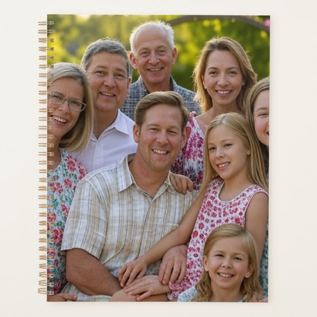 Add Family Reunion Photo Customize Planner (Front)
