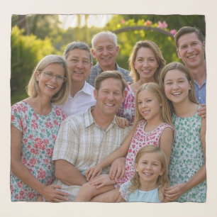 Add Family Reunion Photo Customize Scarf