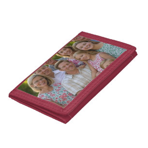 Add Family Reunion Photo Customize Tri-fold Wallet