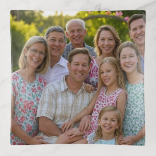 Add Family Reunion Photo Customize Trinket Tray