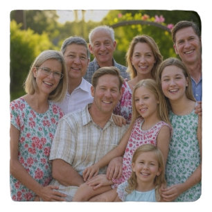 Add Family Reunion Photo Customize Trivet