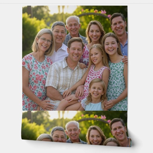 Add Family Reunion Photo Customize Wallpaper (Unrolling)