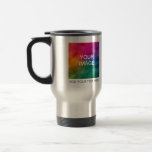 Add Father Mother Family Image Photo Text Create Travel Mug<br><div class="desc">Add Father Mother Family Image Photo Text Create Your Own Name Elegant Trendy Template Travel / Commuter Mug.</div>