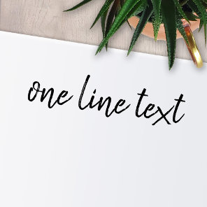 Add favorite Text - One Line Handwritten Font Self-inking Stamp