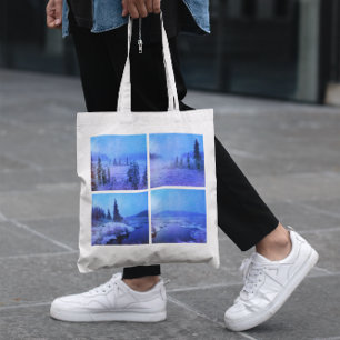 Add Four Square Photos Tote Bag