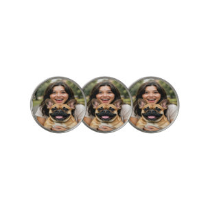 Add French Bulldog Photo Personalize Golf Ball Marker