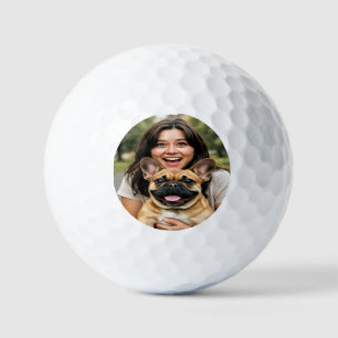 Add French Bulldog Photo Personalize Golf Balls