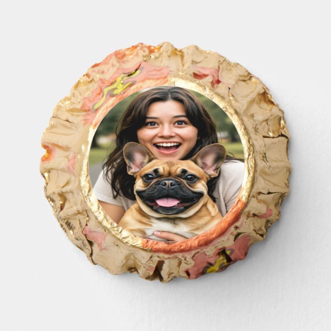 Add French Bulldog Photo Personalize Reese's Peanut Butter Cups (Front)