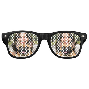 Add French Bulldog Photo Personalize Retro Sunglasses