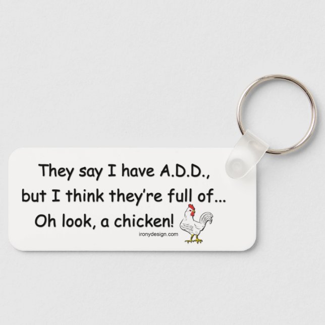 ADD Full of Chickens Keychain (Front)