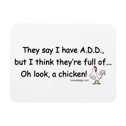 ADD Full of Chickens Magnet