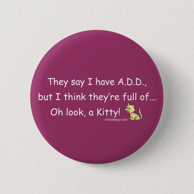 ADD full of Kitty Humor Button (Front)