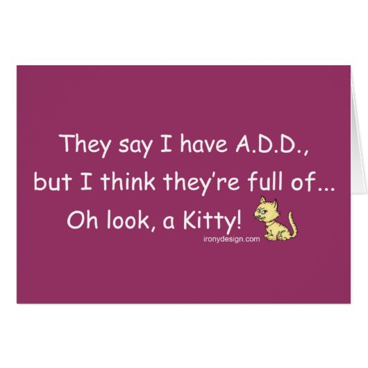 ADD full of Kitty (purple) Cards (Front Horizontal)
