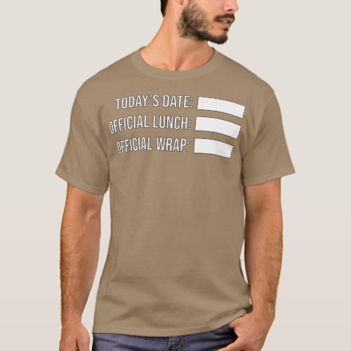 Add Gaff Tape amp Write It In Date Lunch Wrap T_Shirt
