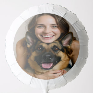 Add German Shepherd Photo Personalize Balloon