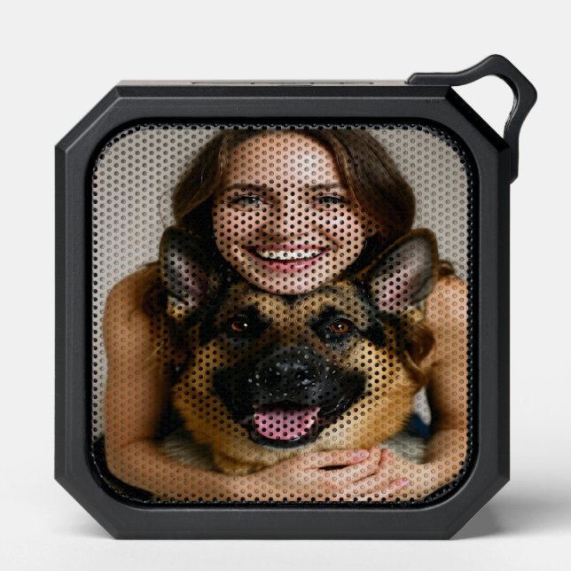 Add German Shepherd Photo Personalize Bluetooth Speaker (Front)