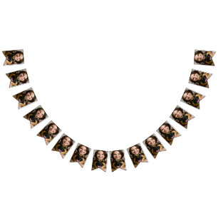Add German Shepherd Photo Personalize Bunting Flags