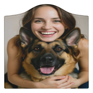 Add German Shepherd Photo Personalize Door Sign