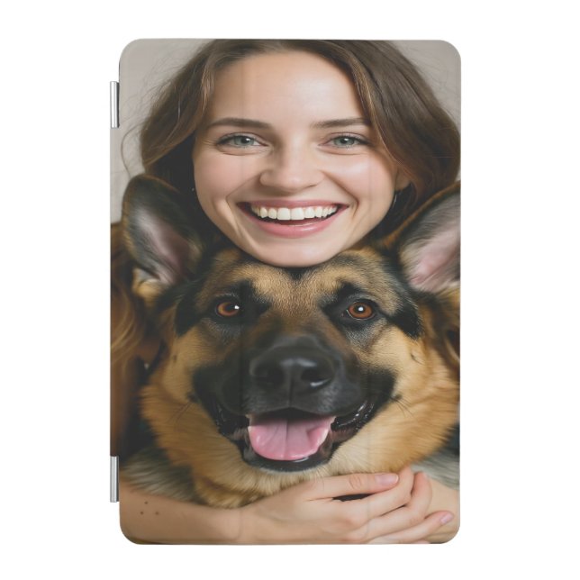 Add German Shepherd Photo Personalize iPad Mini Cover (Front)