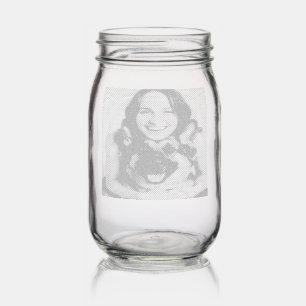 Add German Shepherd Photo Personalize Mason Jar