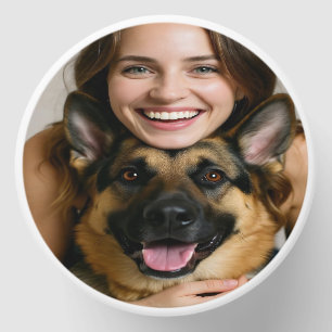 Add German Shepherd Photo Personalize Mini Candle Favors