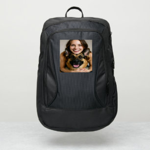 Add German Shepherd Photo Personalize Port Authority® Backpack