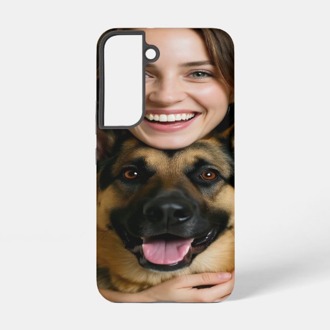Add German Shepherd Photo Personalize Samsung Galaxy Case (Back)