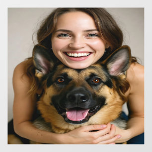 Add German Shepherd Photo Personalize Wall Decal