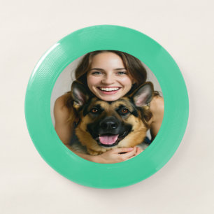 Add German Shepherd Photo Personalize Wham-O Frisbee
