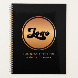 Add Gold Business Company Logo &amp; Text Professional Planner