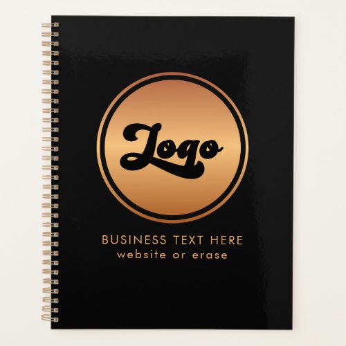 Add Gold Business Company Logo  Text Professional Planner