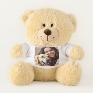 Add Golden Retriever Photo Personalize Teddy Bear